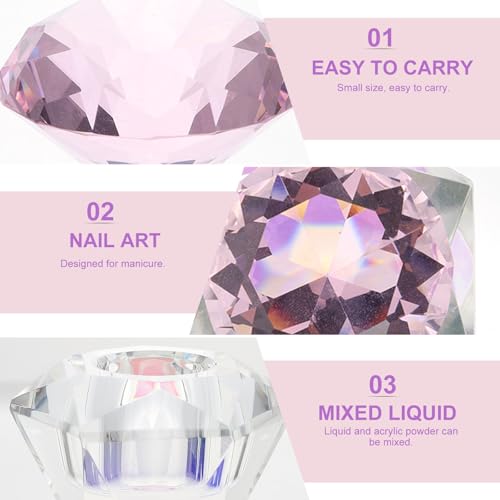 Taza de Cristal para Arte de Uñas con Tapa miniatura 3