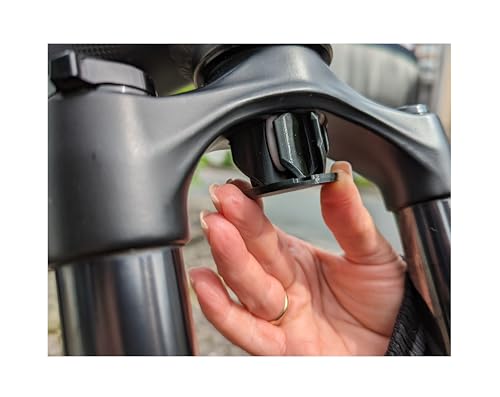 Generisch AirTag Fahrradhalterung Gabel Ebike MTB (Schwarz)