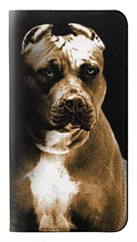 Housse cuir Pit Bull iPhone 15 étui protection clapet antichoc