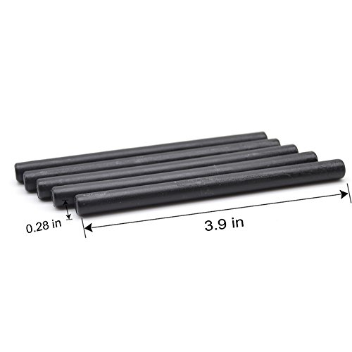 16pcs/Set Black Glue Gun Sealing Wax Stick for Documents Sealing Gift Decoration