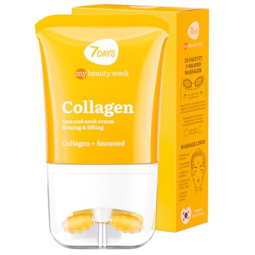 7DAYS Crema Facial y de Cuello Coreana con Colágeno, 80 ml