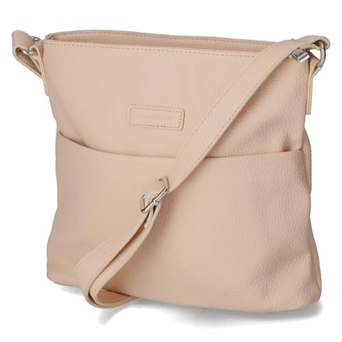 Sac à bandoulière rose en synthétique souple modèle FF2060