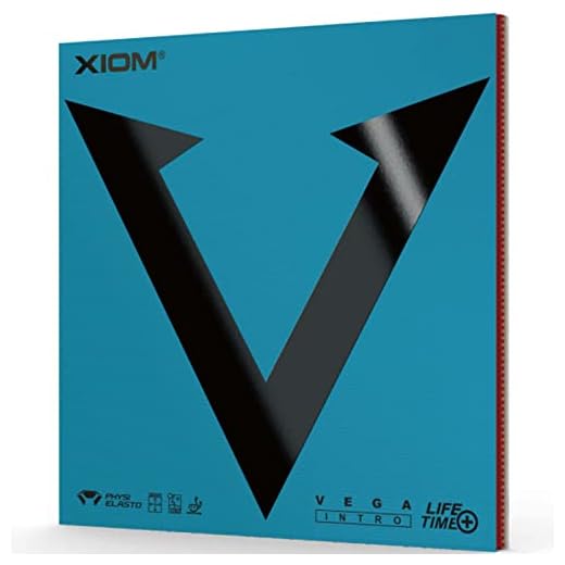 XIOM MAX 10511 Table Tennis Rubber, Soft Back, Vega Intro, Red