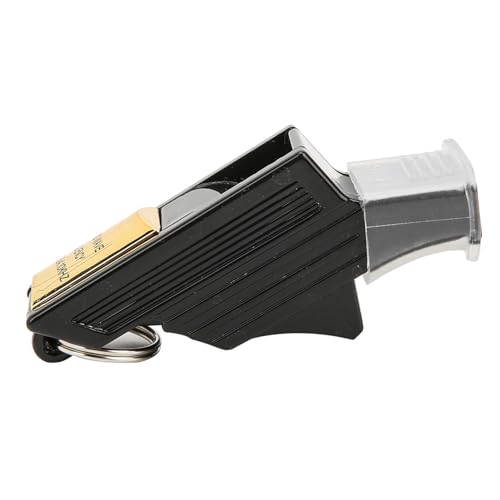 Silbato deportivo plástico negro y dorado miniatura 7