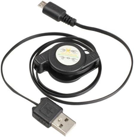 Micro USB to USB Retractable Sync Charger Cable Pack of 5