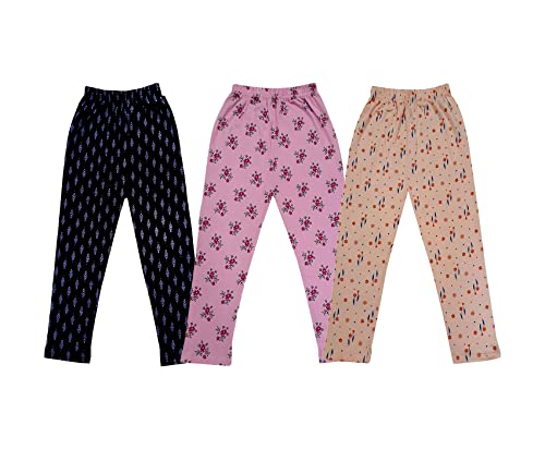 Image of KAYU Kids 100% Cotton Printed Capri for Girls - Regular Fit [Pack of 3]