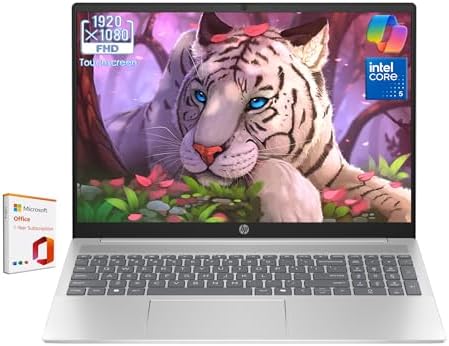 HP Laptop com tela sensível ao toque de 15,6 polegadas, Intel Cor...