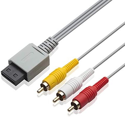 AV Cable for Wii Wii U, TENINYU 6FT Composite 3 RCA Gold-Plated Cable Cord Wire Main 480P Compatible Wii/Wii U TV HDTV Display