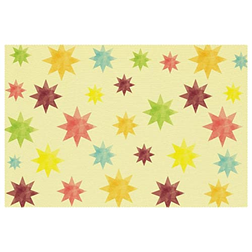 Sets de table rétro colorés pour protéger la table des rayures