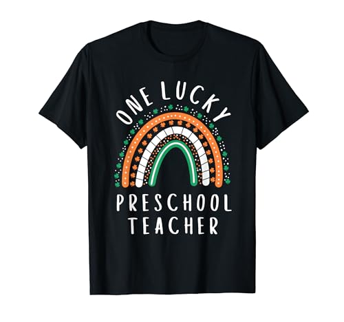 One Lucky Preschool Teacher St Patricks Day Pre K T-Shirt