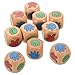 Abaodam 12pcs Wooden Finger Guessing Dice Interactive Rock Scissors Game for Family Gatherings Bars and Parties Fun Game Props for All Ages