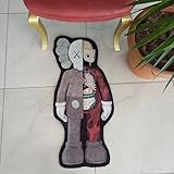 Rugendary Sneaker Rug Popular Hypebeast Room Decor Unique Design Sneakerhead Carpet Nonslip Backing Street Art Mat Machine Washable Cool Rug 1.3x3 ft