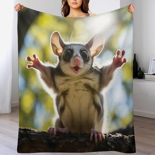 Kurzkopfgleitbeutler Kuscheldecke Flauschig Decke, Flannel Weiche Sofadecke, Fleecedecke, Wohndecke - Pflegeleicht - Warm (140×180cm) Kurzkopfgleitbeutler Kuscheldecke Flauschig Decke, Flannel Weiche Sofadecke, Fleecedecke, Wohndecke - Pflegeleicht - Warm (140×180cm)