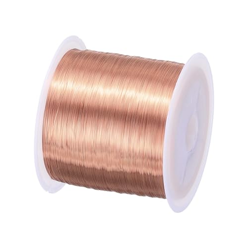 QUARKZMAN 0,13mm Magnetdraht 2625ft emaillierter Kupferdraht emaillierter Magnetwicklungsdraht Spule 100g 155C für Transformatoren Induktoren