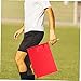 TOBBOMEY Soccer Referee Flags Set 4pcs Red Signal Flags for Sports Training and Racing