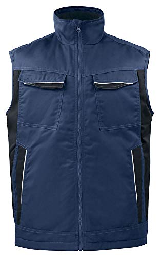 Gilet rembourré bleu marine 645704 élégance et finitions matelassées m
