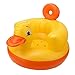 Alomejor Silla de Bebé Inflable Silla de Asiento Asiento de Entrenamiento Lindo Pato Amarillo Sofá(Fondo Redondo)