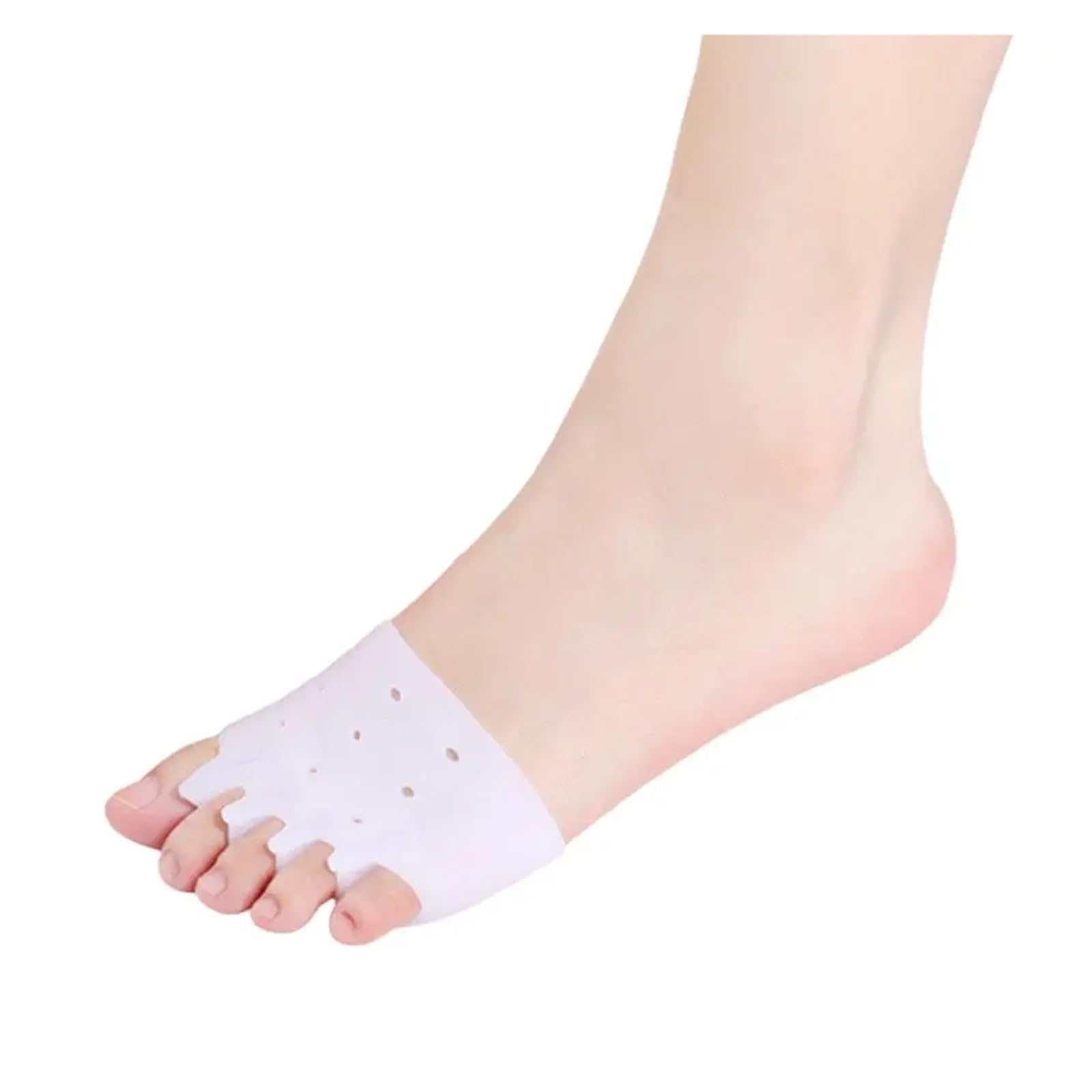 Zehenspreizer für Hallux Correc Zehenspreizer, reine Farbe, Silikon, Finger, Ballenzehen, Valgusspreizer (Typ B)