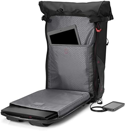 OMEN by HP Transceptor 15.6-inch Rolltop Backpack (7MT83AA, Black) 4 OMEN by HP Transceptor 15.6-inch Rolltop Backpack (7MT83AA, Black)