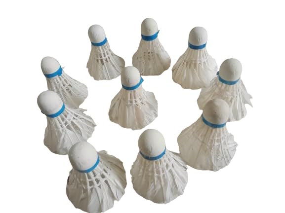 ZOKCY White Feather Shuttlecocks (Pack of 10 Pcs) for Kids & Adult/White Feather Badminton Shuttlecocks for Playing Indoor Outdoor Badminton Sports-picture-22