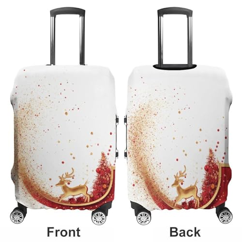 Sled Luggage Cover, Washable Elastic Suitcase Cover Protector Fit 18-32 Inch Luggage3