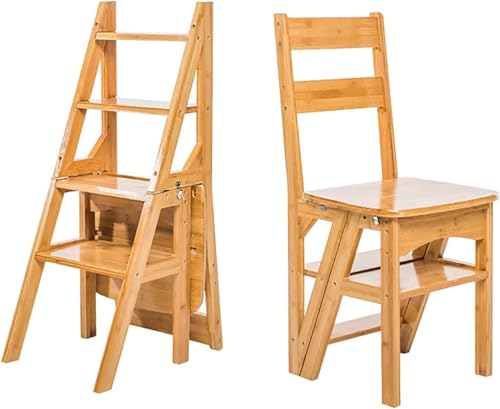 Tabouret échelle vintage de cuisine en bois pour un rangement malin