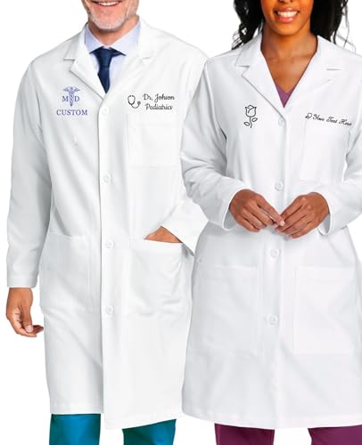 Bata de laboratorio personalizada para hombres y mujeres, bata de...