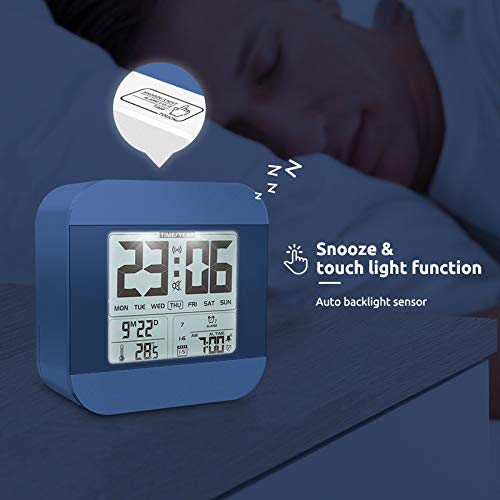 Talking Alarm Clock With Female Voice, Talking Clock With Hourly Chime Function(Talking Time Each Hour), Low Vision Clock For The Blind/Visually Impaired/Seniors/Elderly(Orange) #TOP1