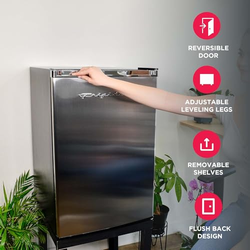 Frigidaire, 4.5 cu ft Refrigerator, Stainless Steel Door, Platinum Series on Fridge.com