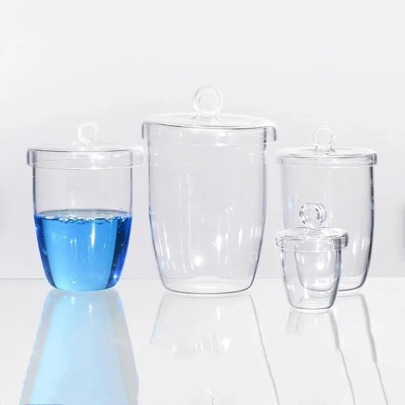 1pc High-Purity Quartz Crucible with Lid - 200ml Lab-Grade, High-Temperature Acid & Alkali Resistant