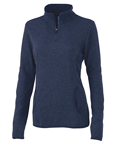 Image of Charles River Apparel womens Heathered Fleece Pullover