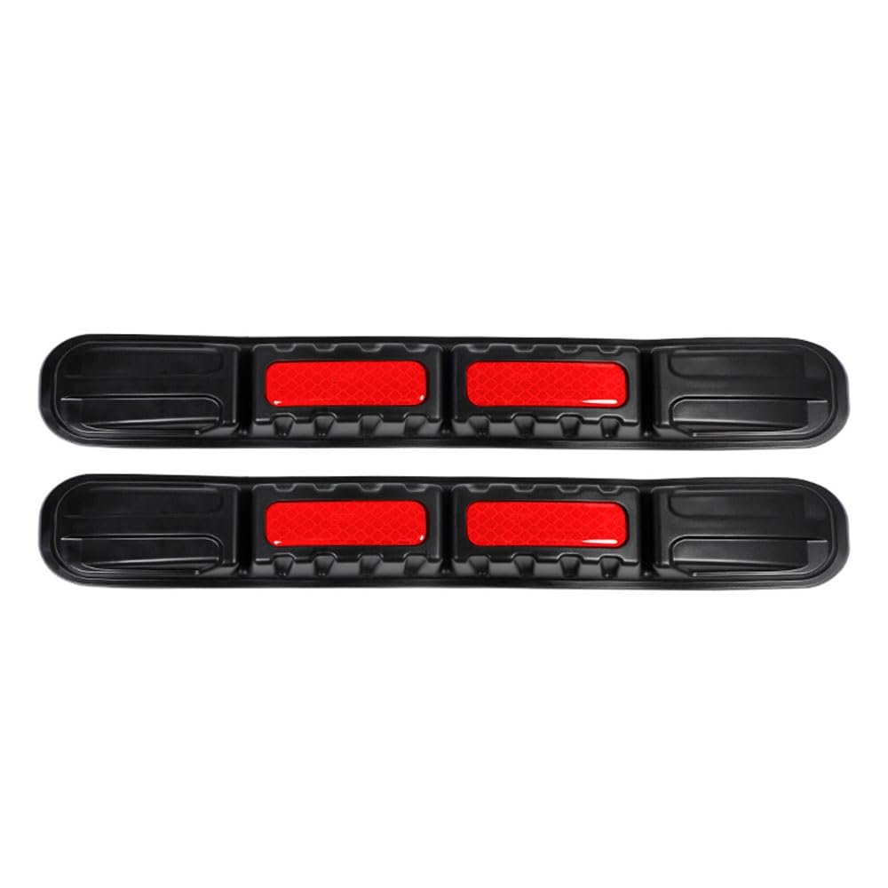 AXIYUE 2pcs Car Bumper Protector Strips for Peugeot Expert (G9 K0 2007-2025 2026),Anti-Scratch Front Rear Bumper Guard Corner Edge Protection,Carbon Fiber Texture Rubber Collision Strip,Red