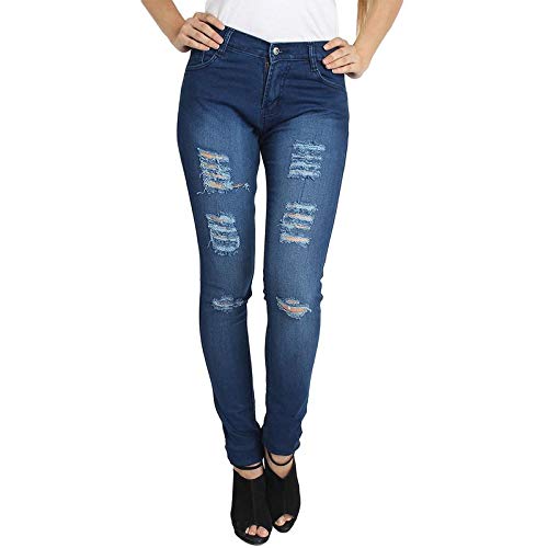 Blue Cotton Lycra Jeans 