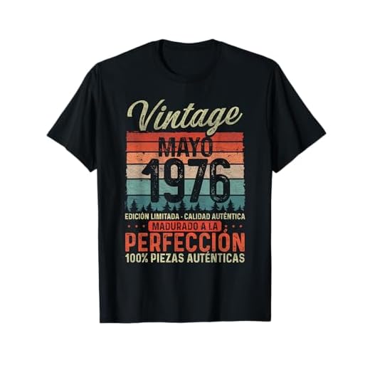 Mayo 1976 Vintage Regalo 47 Años Cumpleaños Hombre Camiseta