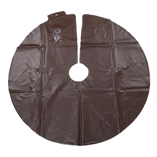 FLEXMAN Tree Waterings Rings,15 Gallons Capacity Circular Drip Rings Shaped Tree Waterings Bag Slow Release Waterings Rings for Tree and Shrubs Water Saving (Brown)