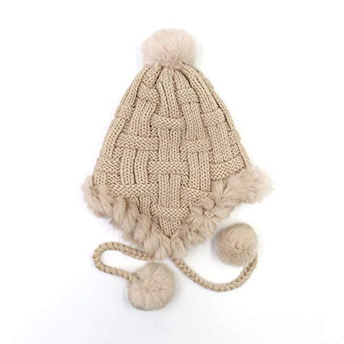 Bonnet de ski matelassé et chapeau trappeur chaud pour femme