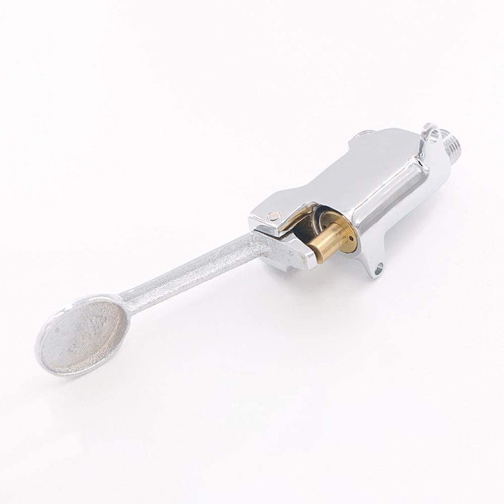 Grifo Monomando para Lavabo de Laboratorio con caño Alto, Cromado Pulido, Todo Cobre, Grifo para Lavabo de baño, Pedal montado en Cubierta, Soporte único, Grifo de Cascada de latón de un Solo