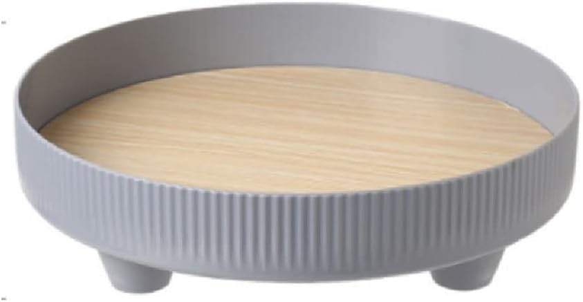 FMURY Multi-Function Table Storage Disk Storage Cup Fruit Plate with Perfume and Miscellaneous Table Decorations Dish(OneColor)