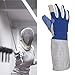 rockible Fencing Glove, Fencing Training Glove Washable Fencing Match, Bout Exercise Training Protection Special Glove for Epee Foil, Adult Kids Sport, Right Hand M