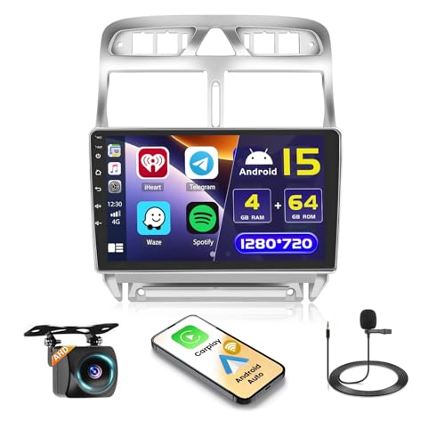 Telecamera posteriore e SWC: la per Peugeot 307 2002-2013 radio touch screen contiene una telecamera posteriore impermeabile, quando l'auto è in retromarcia, la telecamera visualizzerà l'immagine sul touch screen dell'auto. Supporta la funzione di controllo del volante dell'auto, può cambiare rapidamente la musica o il volume, migliorando efficacemente la sicurezza di guida.