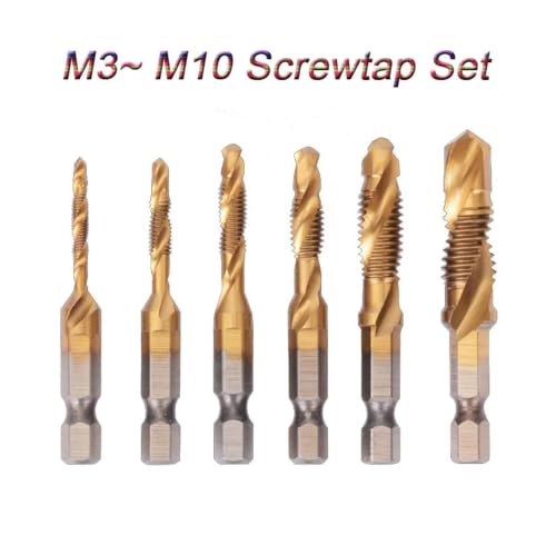 Evita tornillos sueltos usando taladros de perforación y roscado M3-M10 con vástago hexagonal 2