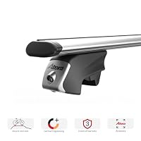 Atera 048522 PKW Dachträger Signo RTD - Alu Aero Profil silber - für Autos mit aufliegender Dachreling - 122 cm – Ansicht 2