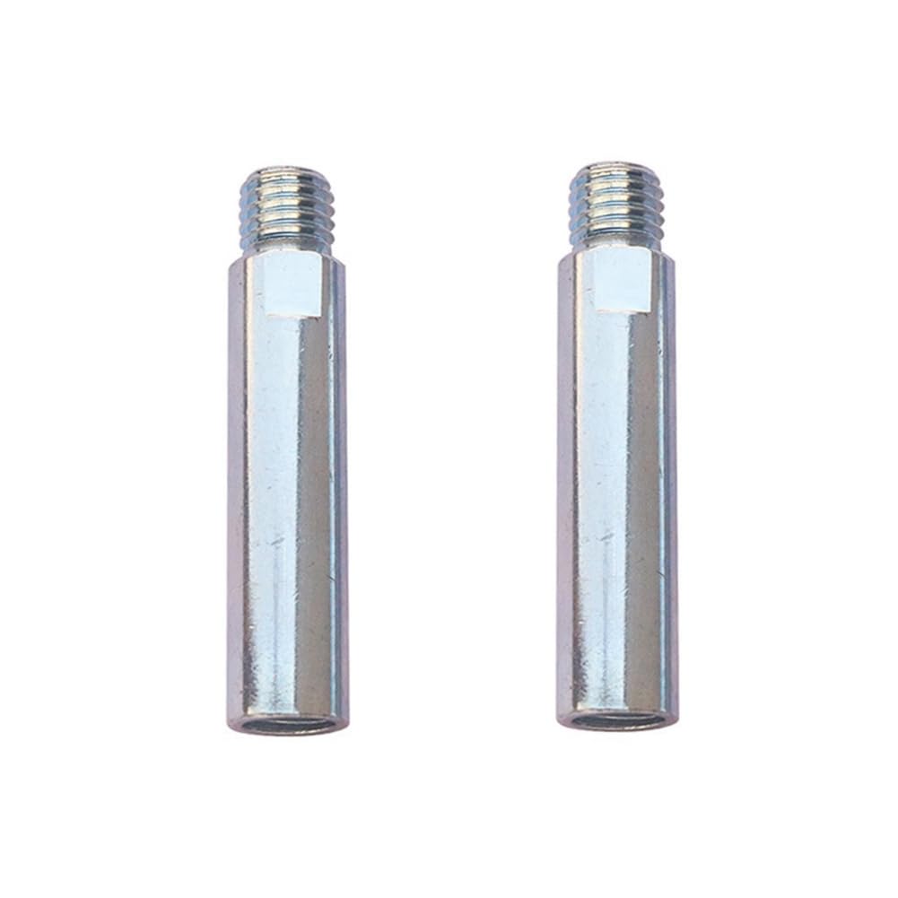 Littimoon 2pcs 125 Angle Grinder Extension Rod Grinding Extension Rod 80mm 100 Angle Grinder Conversion Rod M14 to M10