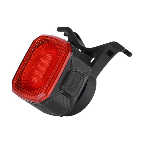 Luz Trasera de Bicicleta, Piloto Posterior, Lámpara de Advertencia Recargable con Sensor Impermeable para Ciclismo Niños Adultos Sendas Montañas y Calles Urbanas