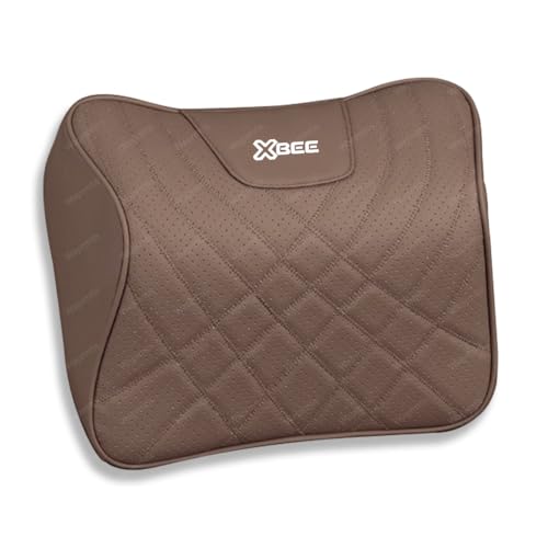 クロスビー 車用ネックピロー腰クッション クロスビー MN71S 車用ネックピロー&腰クッションセット レザー×低反発メモリーフォーム 通気性 人間工学デザイン 頚椎・腰椎サポート カバー取り外し洗濯可 取付簡単 長時間ドライブ快適 クッションセット(ネッ