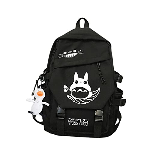 COTCLO Totoro 010 Sac à dos en nylon pour femme Motif dessin animé Totoro