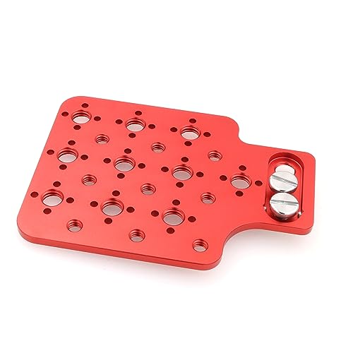 Eonvic 3/8” Thread Expansion Side Panel for ARRI Alexa/Mini/Mini LF/RED/Sony Camera Cold Shoe Side Panel Plate (Red) - Image 3