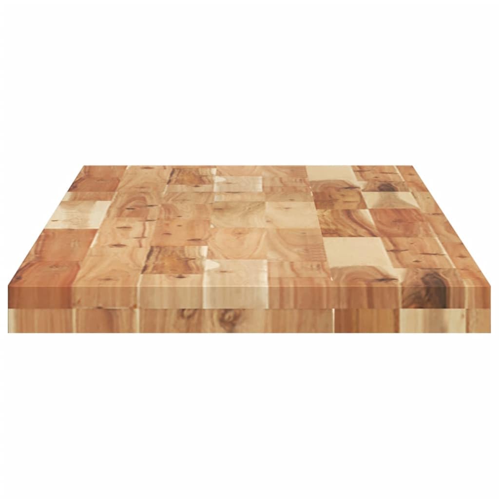 vidaXL Tischplatte, Regalbrett Rechteckig Massivholz, Wandboard Unbehandelte Oberfläche, Wandregal Holzregal Holzplatte, 140x40x4cm Akazienholz