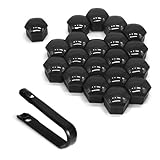 KUQUTIDY 20PCS Lug Nut Covers, 21mm Anti-Theft Hexagonal Wheel Lug Nut Caps with...