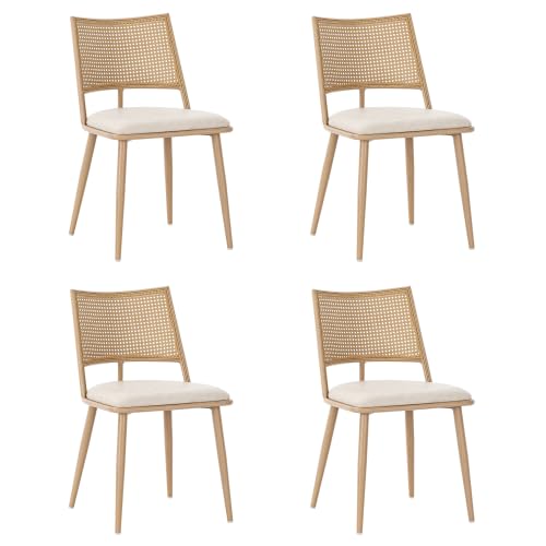 vutizal Esszimmerstühle 4er Set Beige, Moderne Küchenstühle mit...